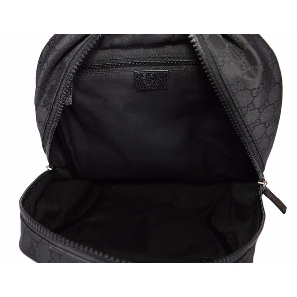 Shop Gucci 449181 Black Nylon GG Guccissima Slim Backpack